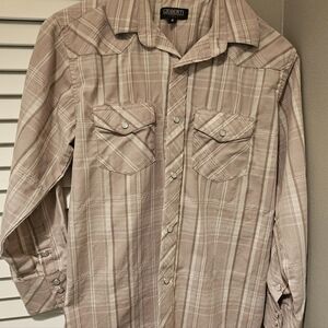 Boys Western style button down shirt size 8